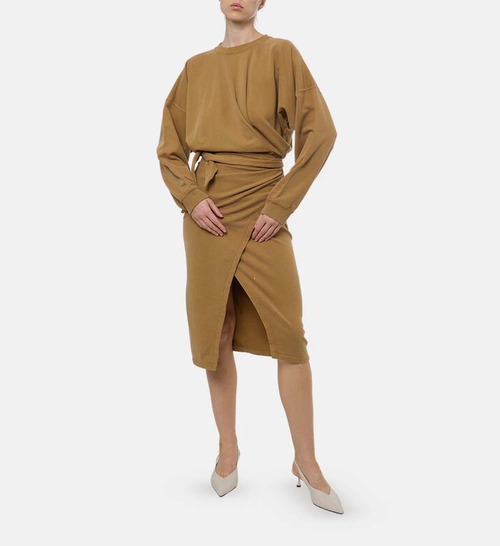 Tie Knot Long-sleeve Dress