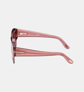 نظارات شمسية بعدسات هندسية داكنة 52