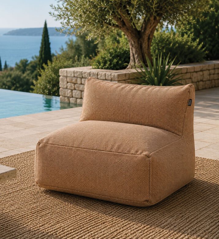 Home Deco and More Nirvana 1-seater Sofa, Orange, Packshot View
