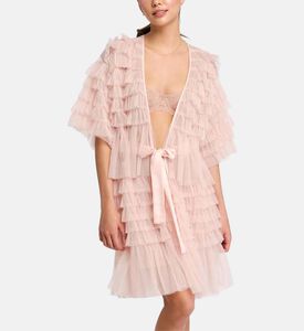 غطاء بأكمام قصيرة بتصميم مكشكش