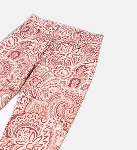 بنطال قطن بقصّة مستقيمة بطبعة بيزلي