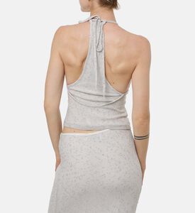 بلوزة إمبر ضيقة مرقطة