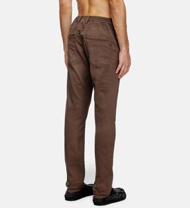 Diesel Relaxed-fit Drawstring Denim Pants, Brown, 36, Model View