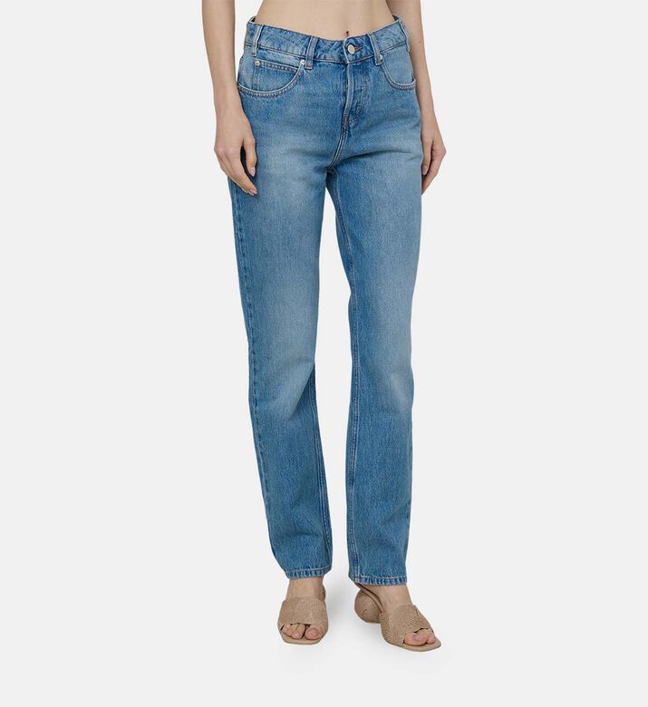 Wide-leg 5-pockets Denim Pants