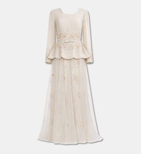 Suzy Matar Peplum Embellished Maxi Dress, Packshot View