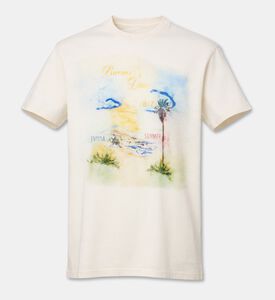 Marant Homme Summer-print Straight-cut T-shirt, Packshot View