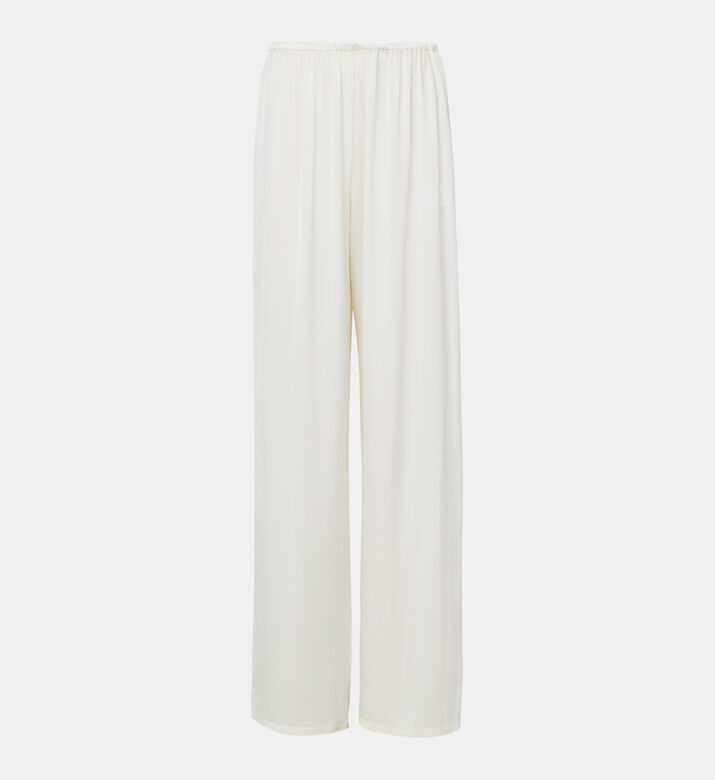 Nazli Printed Satin Pants