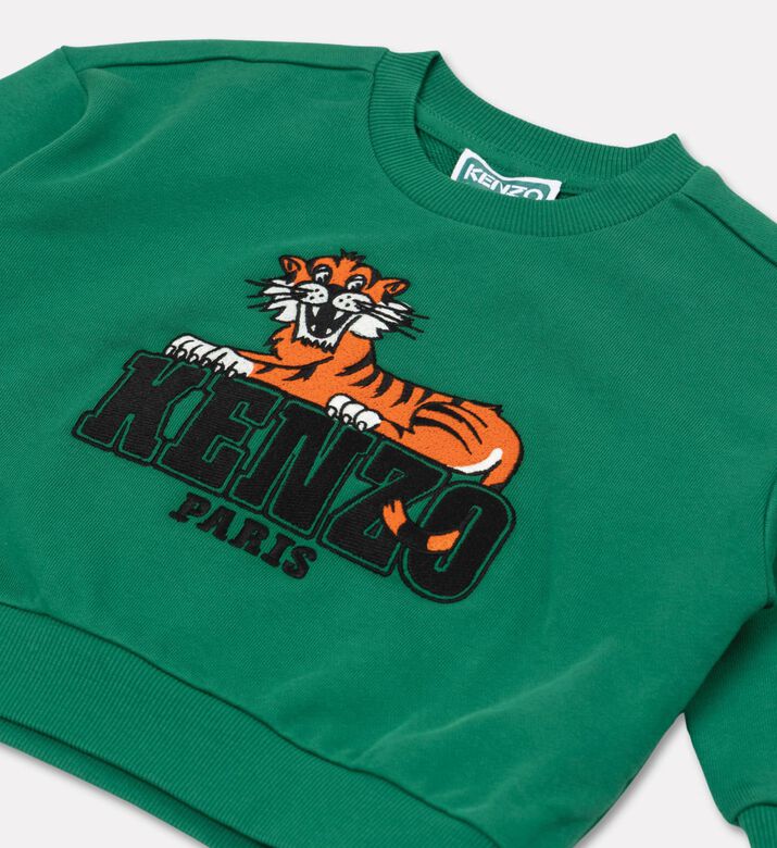 Kenzo Cotton Logo-embroidery Long-sleeve Sweatshirt, Packshot View