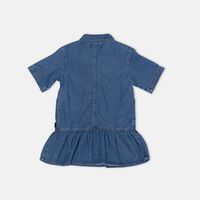 Celise Denim Ruffled Hem Dress