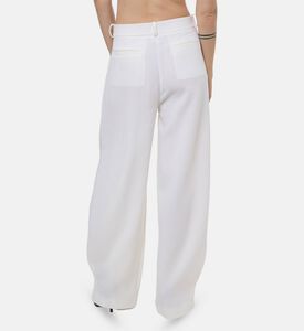 Rowen Rose Palazzo-style Wide-leg Trousers, Model View