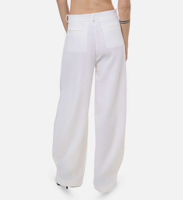 Rowen Rose Palazzo-style Wide-leg Trousers, Model View