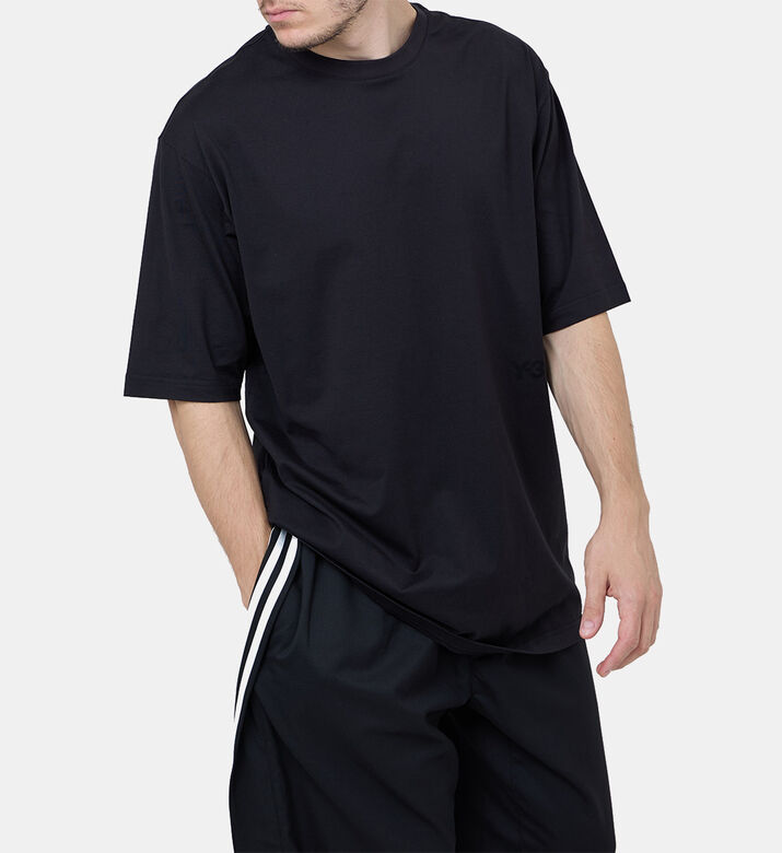 Cotton Jersey Oversized Crewneck T-shirt