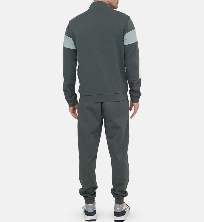 بدلة رياضية بمزيج قطن بطبعة شعار