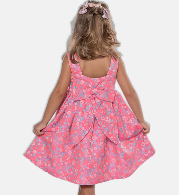 فستان بيلا بنقشة أزهار على كاملها للبنات