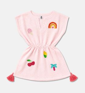 MiniMill Girls Pink Summer Beach Dress, Packshot View