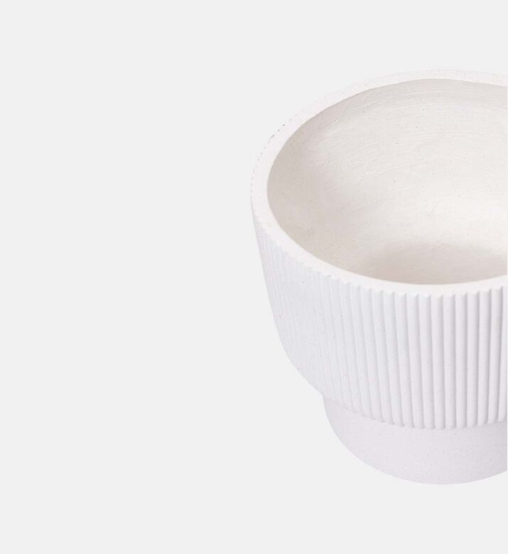 Fiber Clay Ribbed Top Planter Fiber Clay Ribbed Top Planter