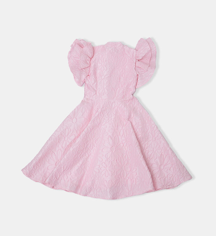 فستان واسع مطرز بأزهار فستان واسع مطرز بأزهار