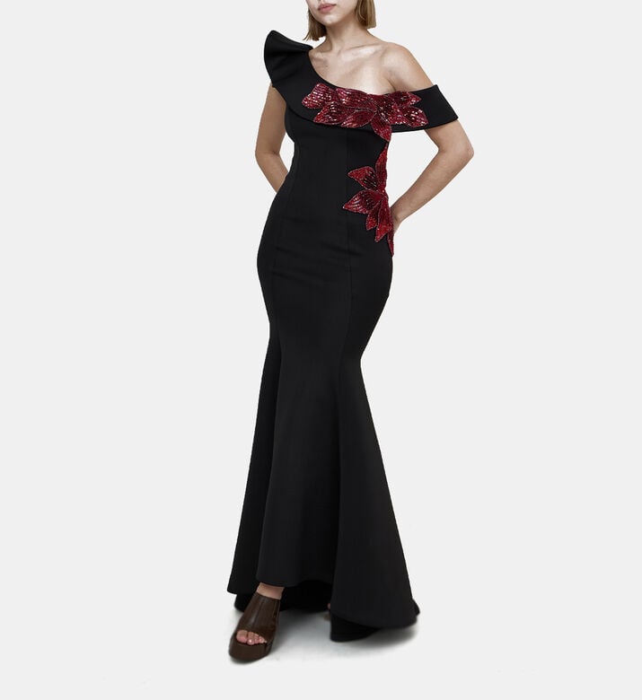 One Shoulder Long Mermaid Dress