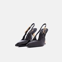 Patent Leather Slingback Pumps