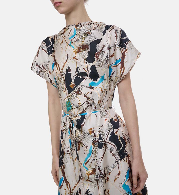 Felicie Silk Printed Dress