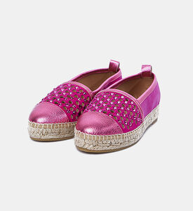 حذاء إسبادريل قنب بأحجار الراين