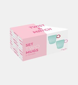 كوب بورسلين بمقبض ملون