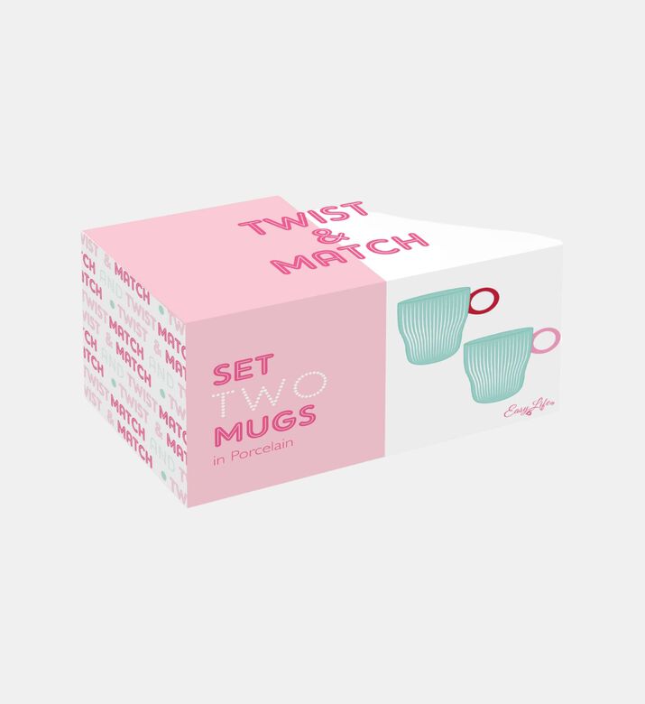 كوب بورسلين بمقبض ملون