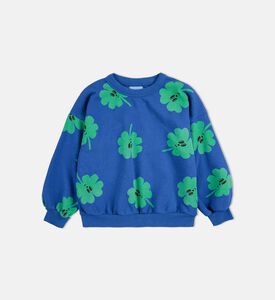 Bobo Choses All-over Four-leaf Clover Pattern Long-sleeve Sweatshirt, Packshot View