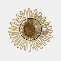 Pressed Bloom Coaster Gilded 6-piece Set