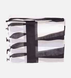 Palmacea Printed Sarong Cover-up, Black, Packshot View