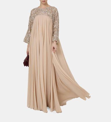 Sequined Top Maxi Gown