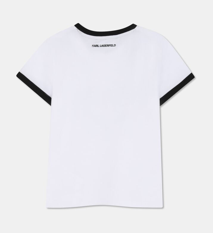 Karl Lagerfeld Logo-print Ringer T-shirt, Packshot View
