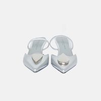 Pointed-toe Kitten Heels Mules