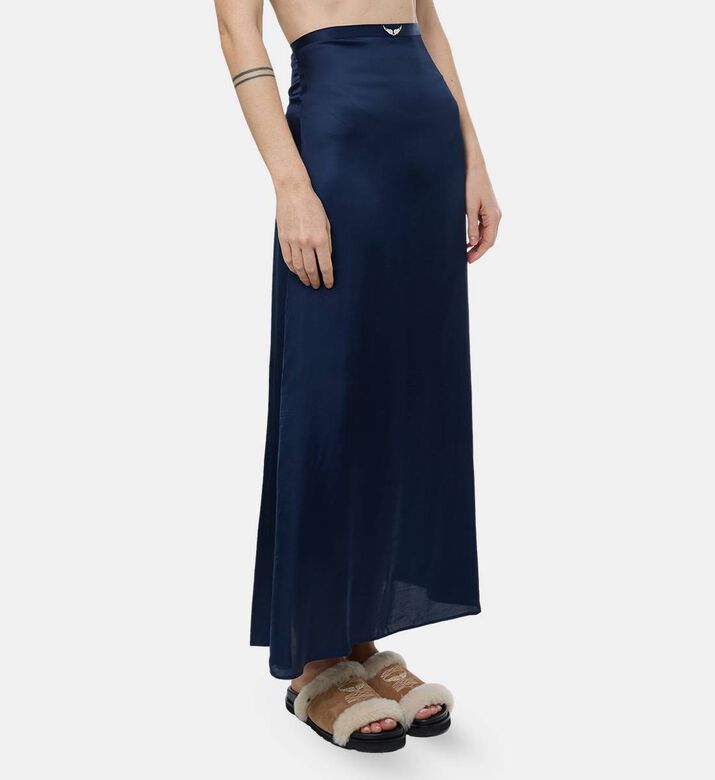 Zadig et Voltaire Side Slit Logo-embroidery Skirt, Model View