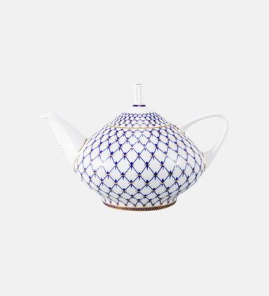 Cobalt Cupola Bone China Tea Pot