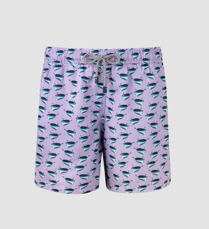Boats Printed Swim Shorts