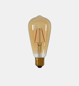 Light and Living Angelo Glass Angular Amber Led Light, Gold, 6.5-cm, Packshot View