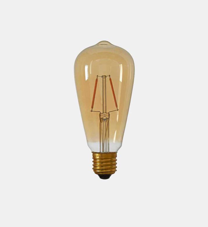 Light and Living Angelo Glass Angular Amber Led Light, Gold, 6.5-cm, Packshot View