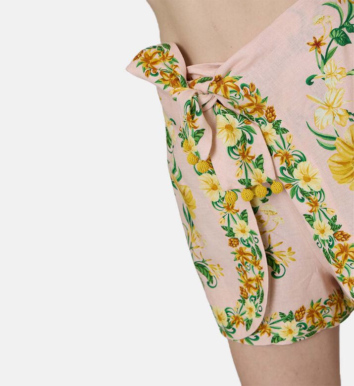 Botanical Beauty Tie Waist Shorts