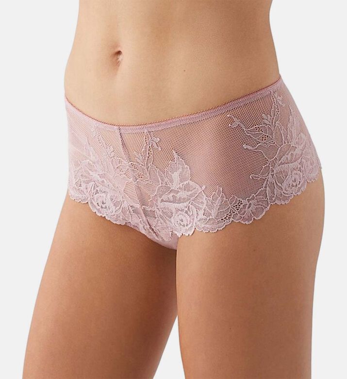 Wacoal Floral-embroidery Regular-fit Briefs, Nude, Xl, Model View