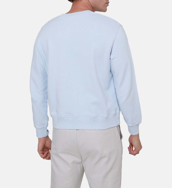 سويت شيرت طويل الأكمام بطبعة شعار غرافيكية