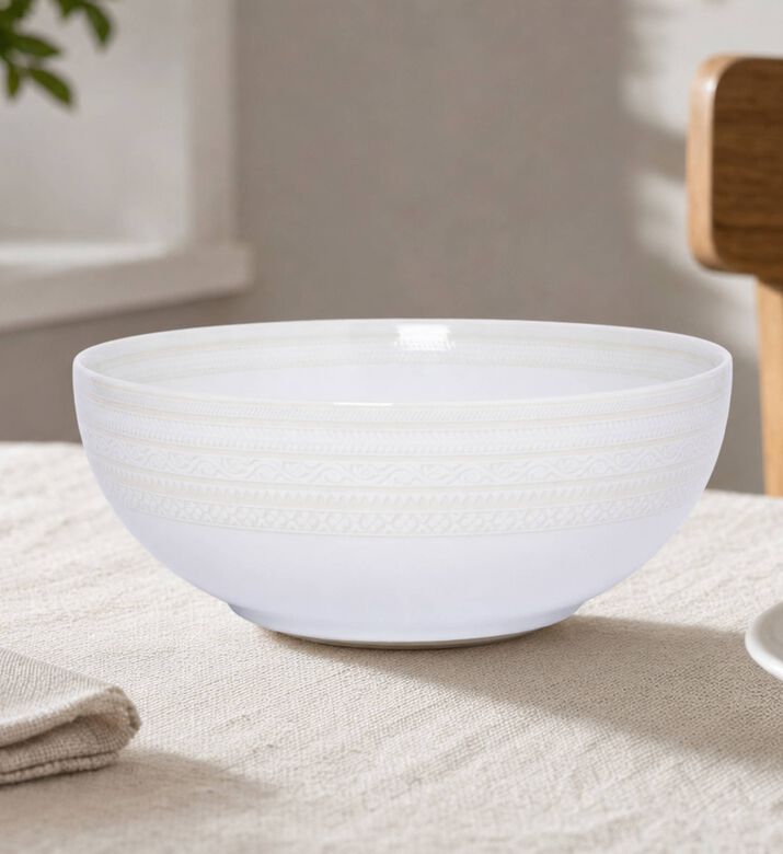 Vista Alegre Ivory Small Porcelain Salad Bowl, Model View