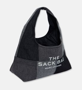 Marc Jacobs Denim Logo-print Top Handle Bag, Black, Packshot View