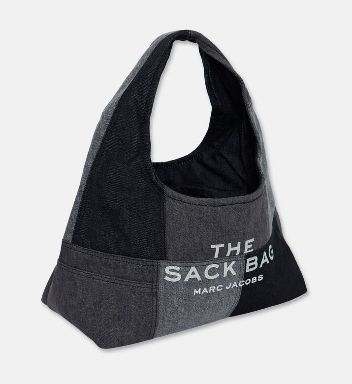 Marc Jacobs Denim Logo-print Top Handle Bag, Black, Packshot View