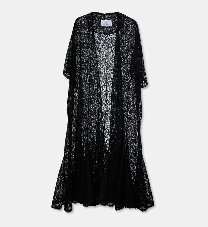 Arad Ghaderian Guipure Lace Regal Long Abaya, Packshot View