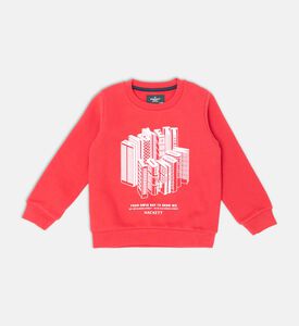 Skyscraper Design Crewneck Sweater