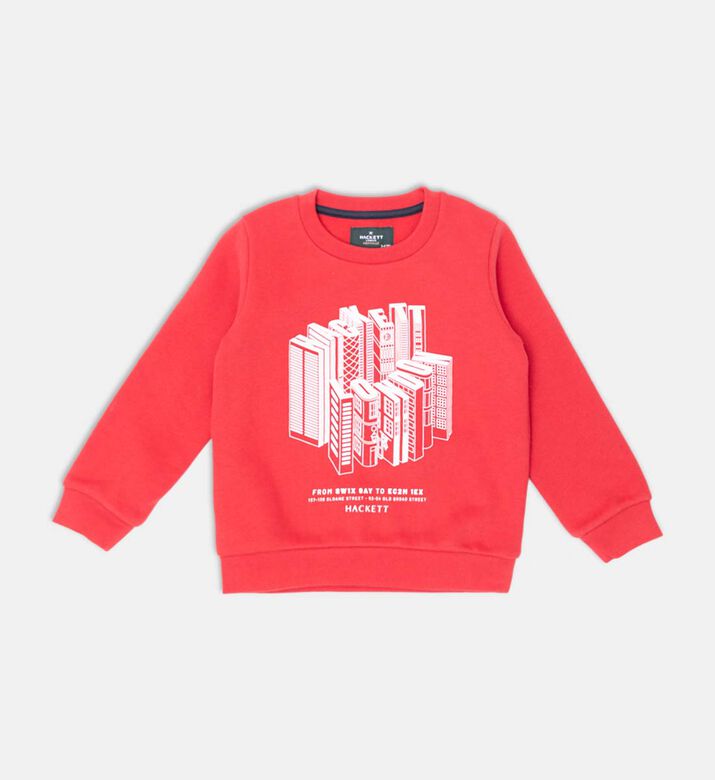 Skyscraper Design Crewneck Sweater