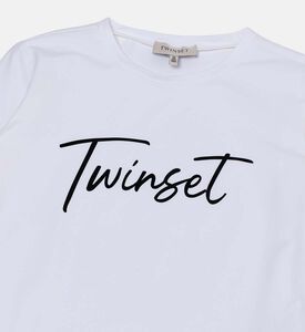 قميص فتاة لامعة طباعة الحروف