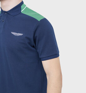 Cotton Colour Block Design Polo Shirt
