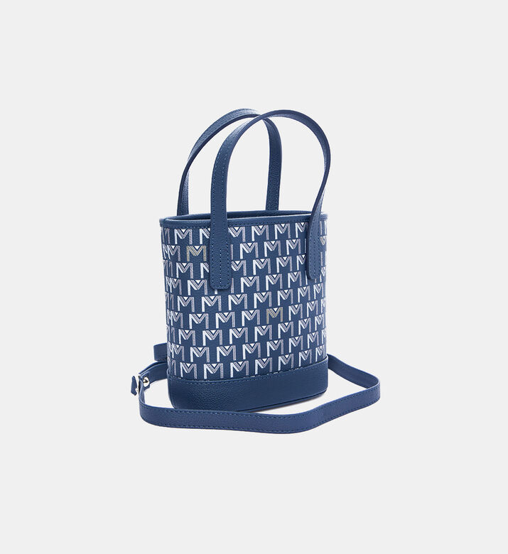 Monogram-print Bucket Bag
